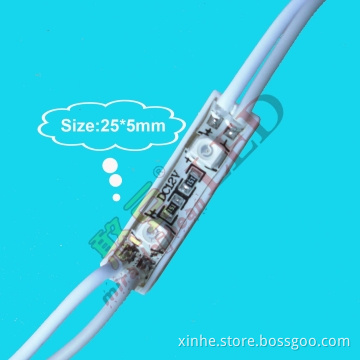 2LEDs 3528 Waterproof LED Module, Small Size:25x5mm